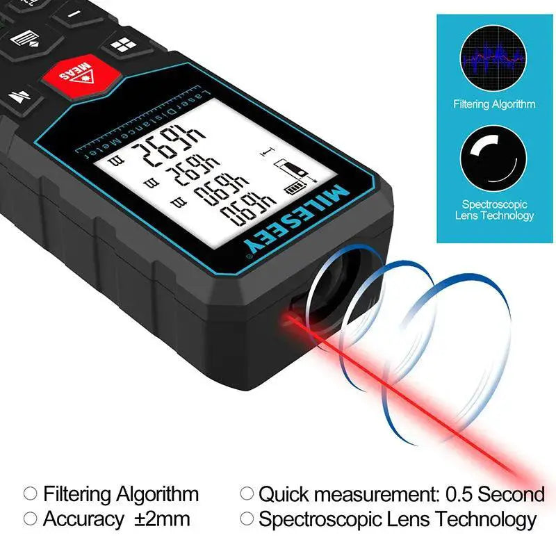 MILESEEY X5 Laser Tape Measure Precision Distance Meter