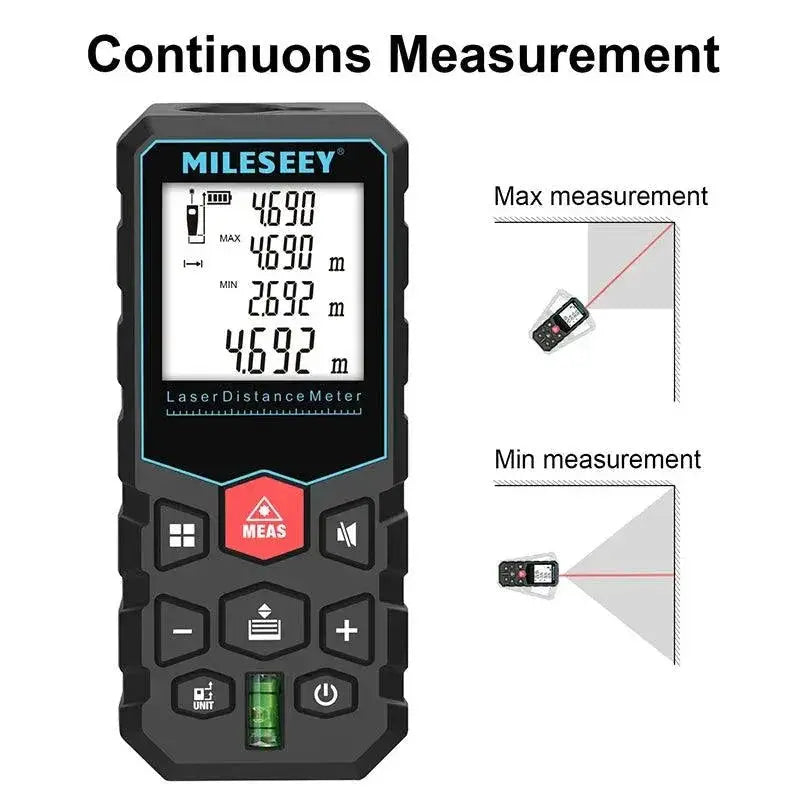 MILESEEY X5 Laser Tape Measure Precision Distance Meter