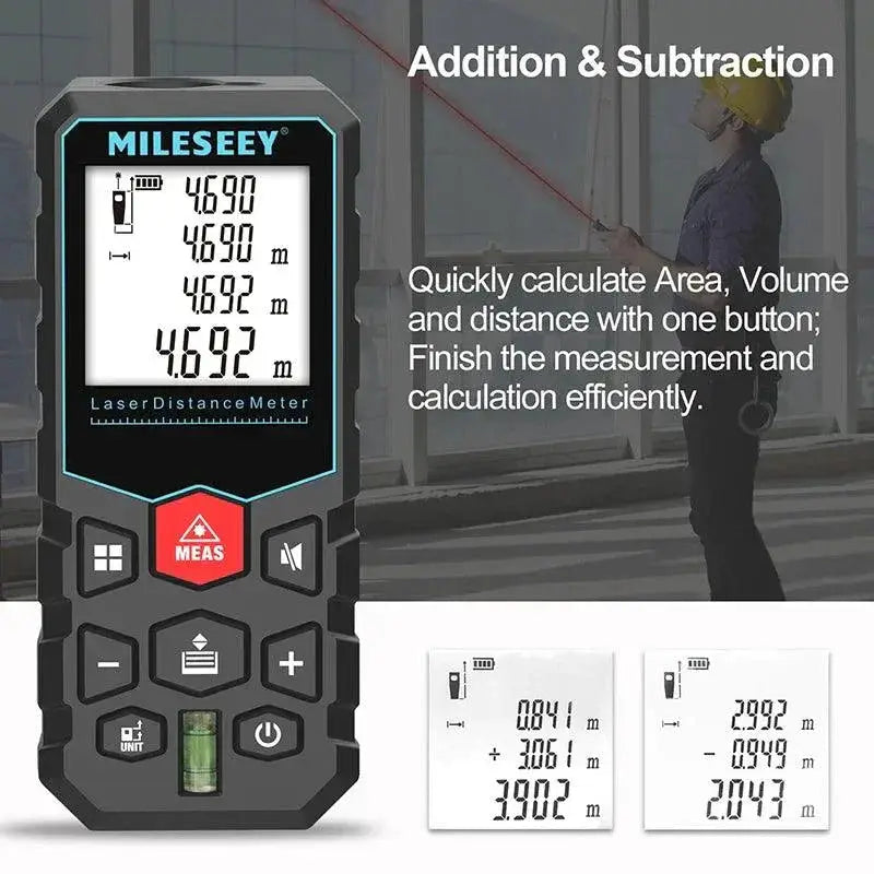 MILESEEY X5 Laser Tape Measure Precision Distance Meter