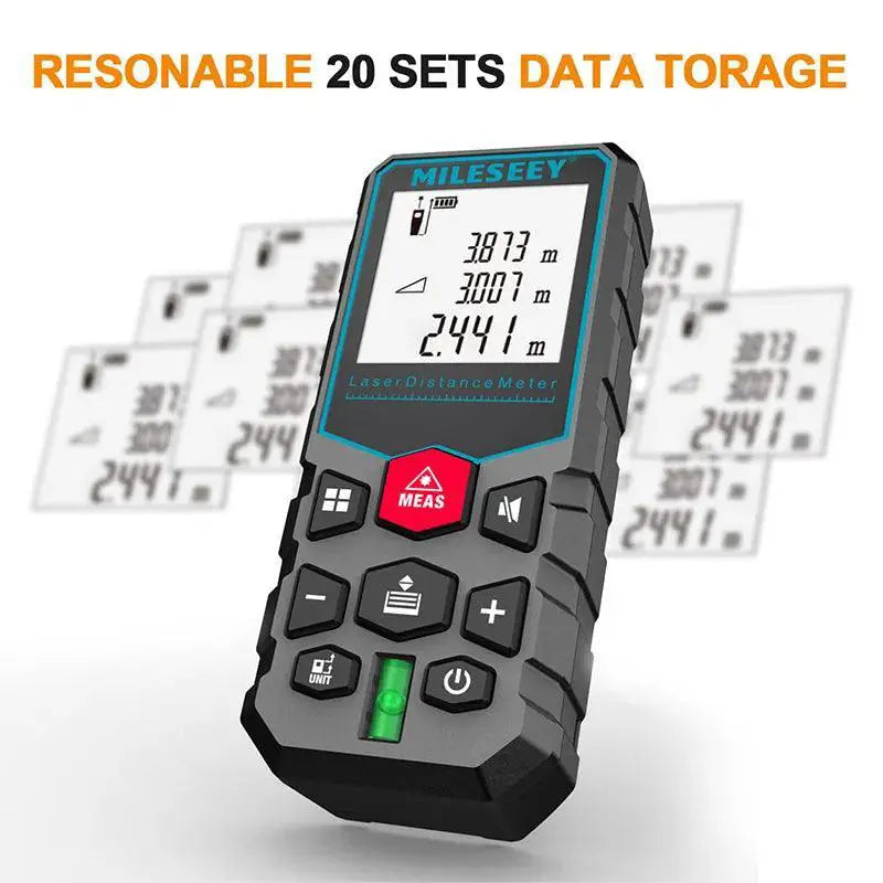 MILESEEY X5 Laser Tape Measure Precision Distance Meter