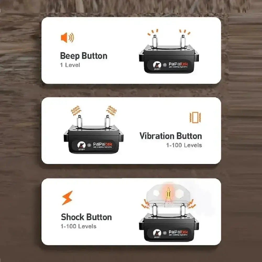 Dog Training Collar With Remote Control And Auto Modes