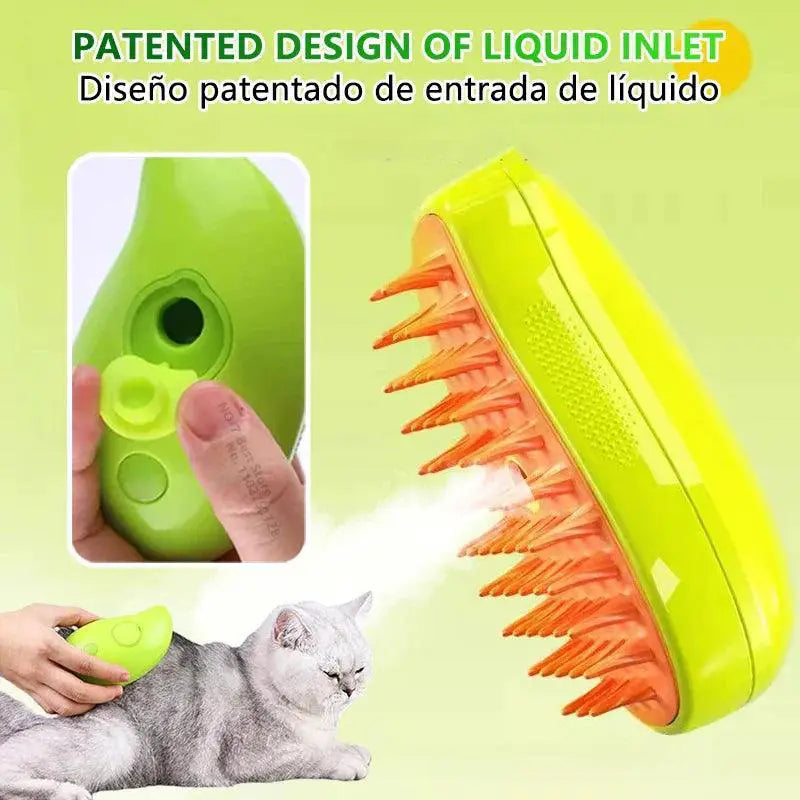 Steamy Cat Brush Hot Steam Grooming Comb For Hair Removal