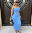 Elegant Off Shoulder Maxi Dress For Women Summer Chic