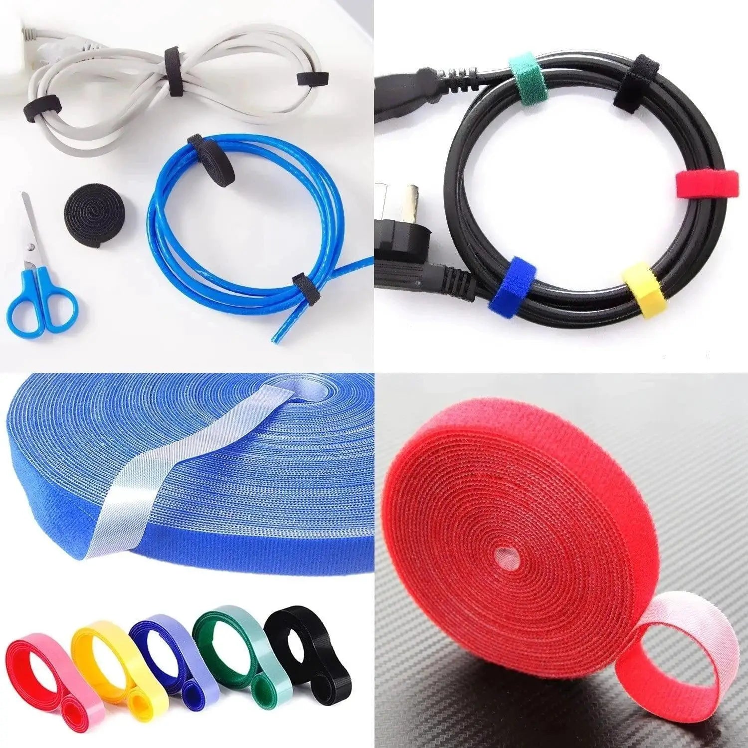 5m Nylon Cable Organizer for Tidy Workspaces and Devices