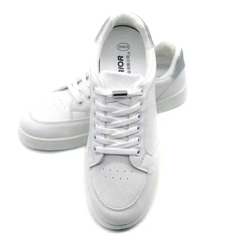 Metal Lock Elastic Shoelaces For Easy No Tie Style