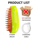 Cat Steamy Electric Spray Grooming Brush For Cats Deluxe