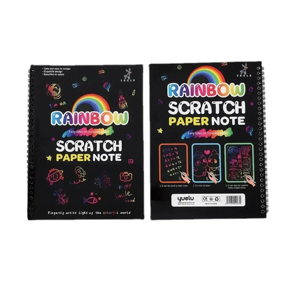 Rainbow Scratch Paper Set Creative Arts Kit For Kids