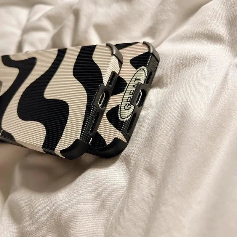 Zebra Stripe iPhone Case Trendy Shockproof Cover For iPhone