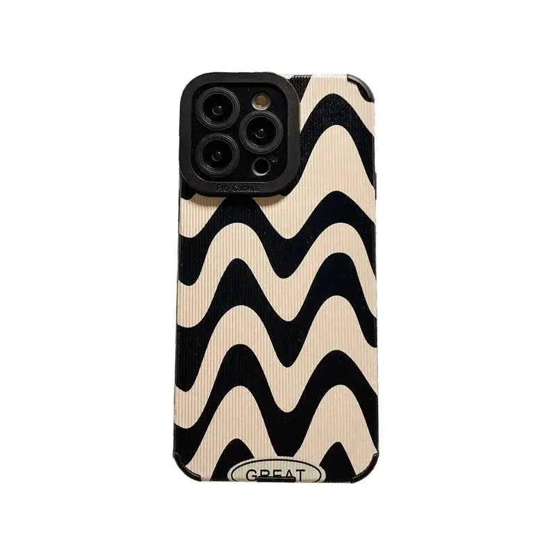 Zebra Stripe iPhone Case Trendy Shockproof Cover For iPhone