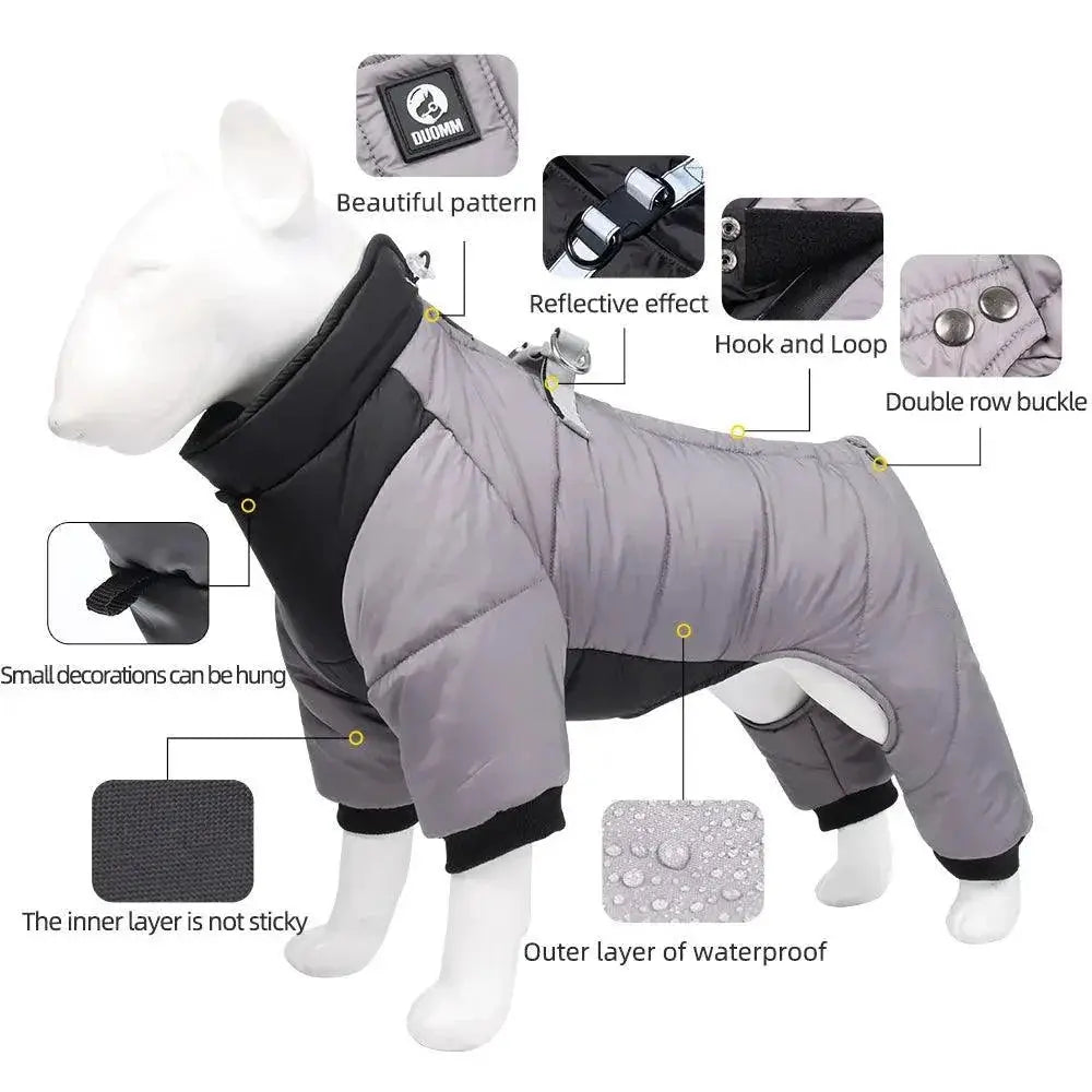 Winter Dog Jacket For Small To Medium Breeds Warm Coat