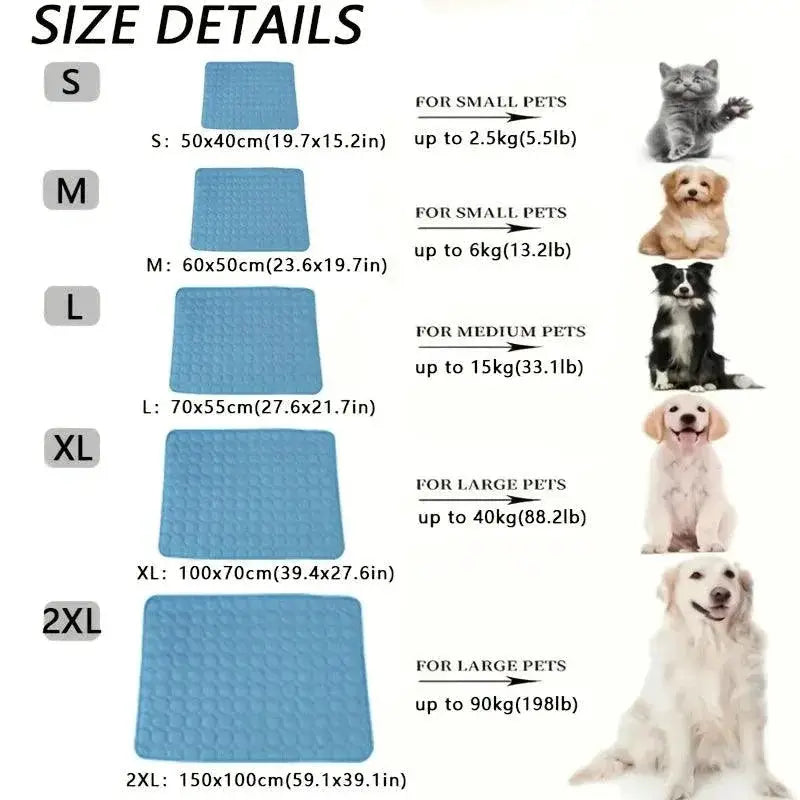 Dog Chill Mat Summer Cooling Bed for Dogs and Cats