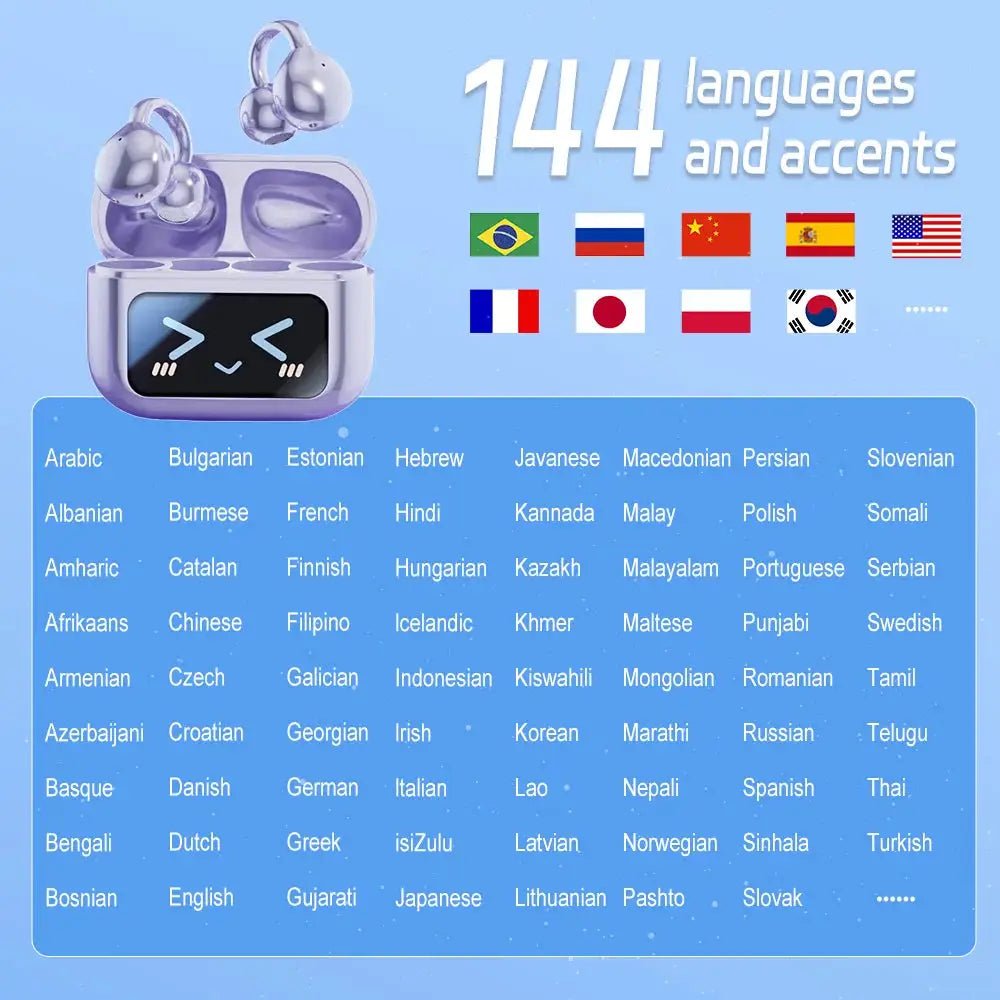 OurLum Real Time Translation Earbuds - 144 Languages
