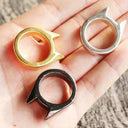 Outdoor Cat's Ear Self-Defense Ring Safety Metal Breaker Tool
