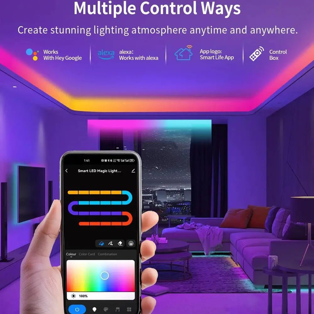 Outdoor RGBIC LED Strip With Music Sync