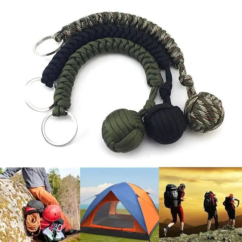 Outdoor Survival Paracord Key Chain Multi Tool Pro Gear