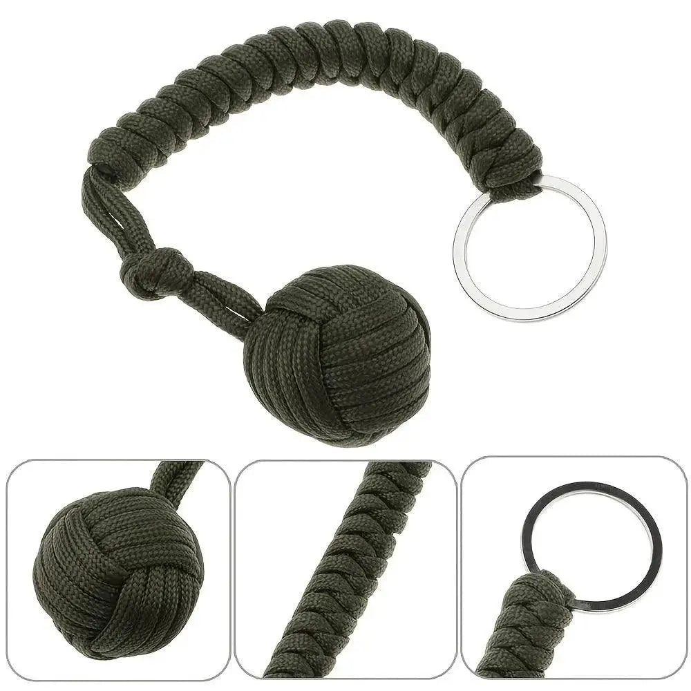 Outdoor Survival Paracord Key Chain Multi Tool Pro Gear