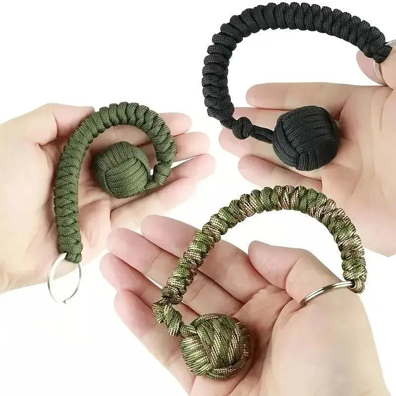 Outdoor Survival Paracord Key Chain Multi Tool Pro Gear