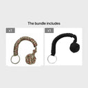 Outdoor Survival Paracord Key Chain Multi-Use Emergency Tool