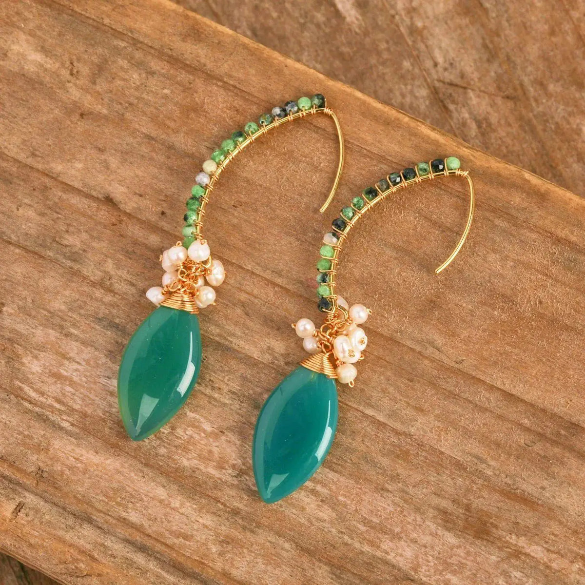 Radiant Gemstone Earrings for Women — product view 12