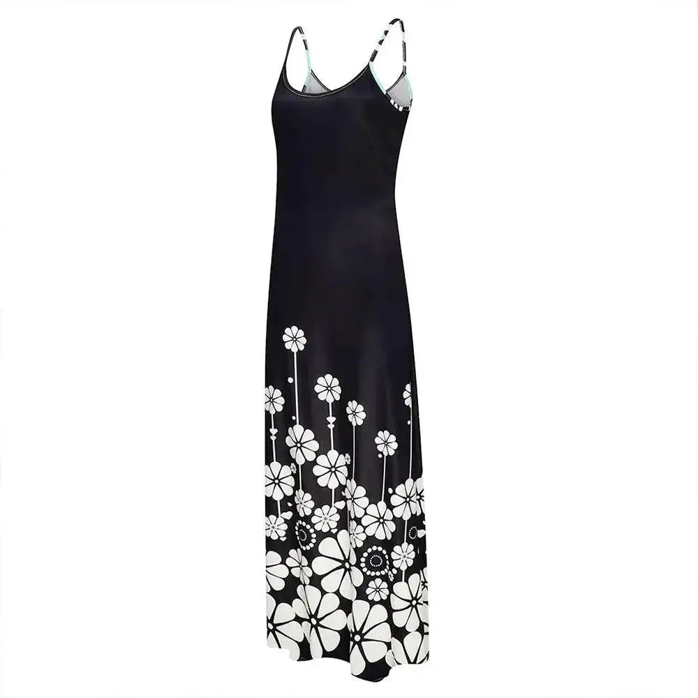 Oversized Bohemian Maxi Dress For Summer Beach Style - OurLum.com
