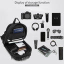 OZUKO Waterproof Chest Bag with USB Charging Backpack Design