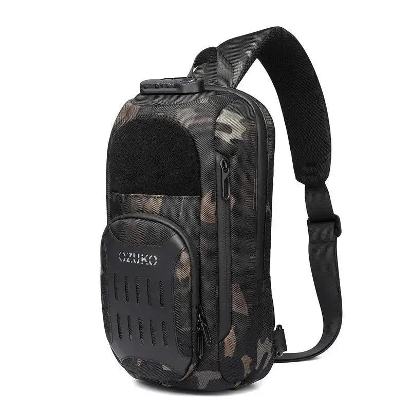 Waterproof Chest Bag With USB Charging Backpack Design