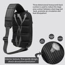 OZUKO Waterproof Chest Bag with USB Charging Backpack Design