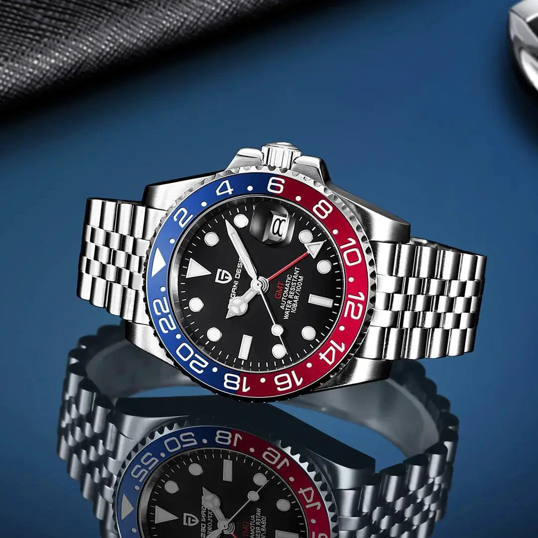 Pagani Design Dual Time Zone GMT Luxury Wristwatch