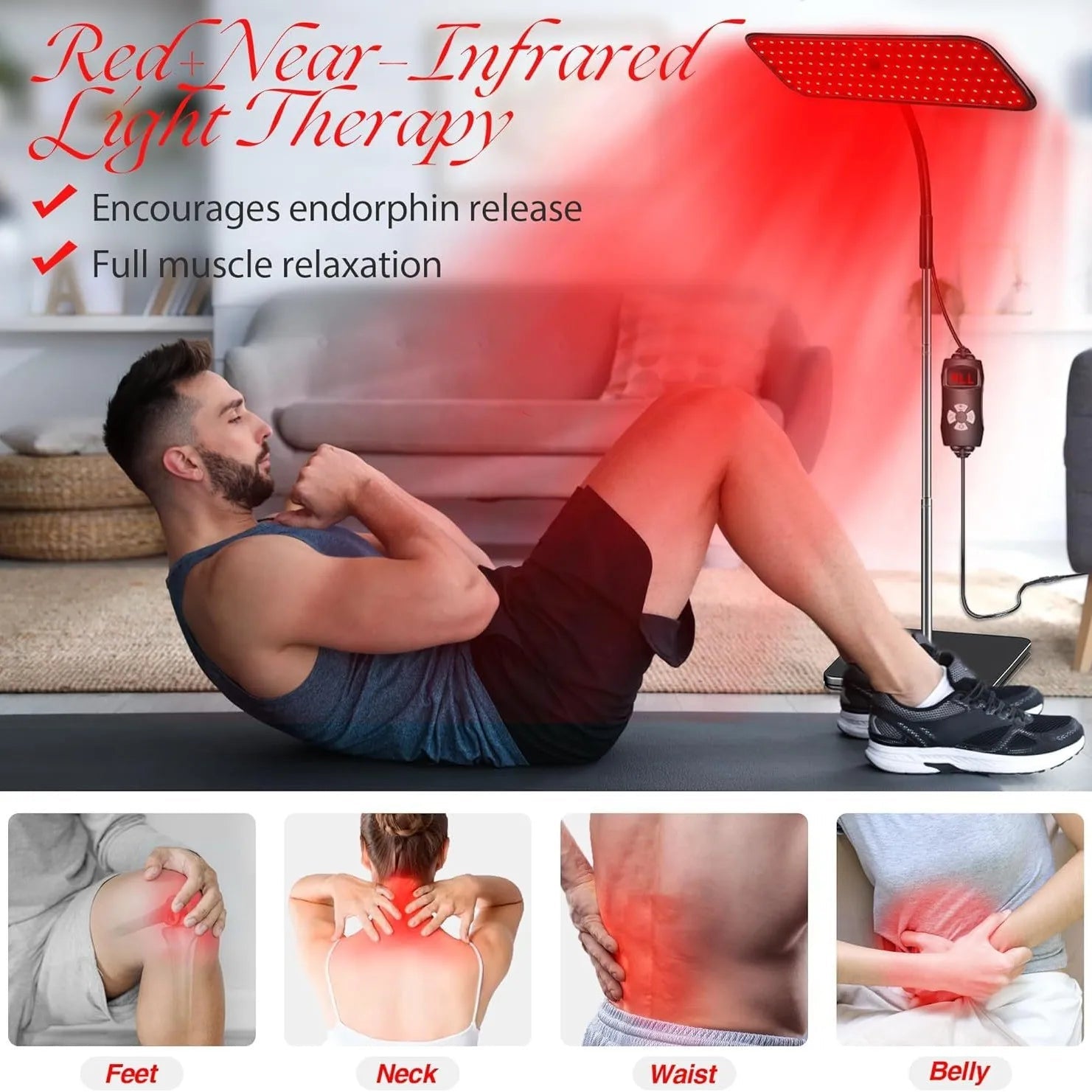 Pain Relief LED Therapy Panel for Home