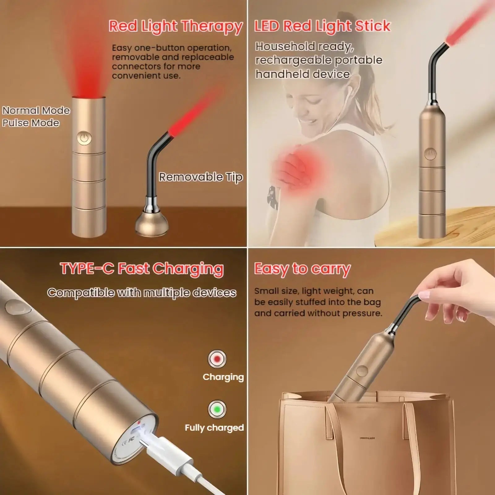 Pain Relief Red Light Therapy Device