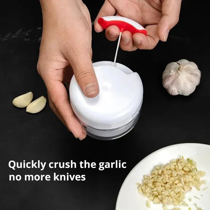 Palm Sized Garlic Grinder Handheld Kitchen Tool For Effortless Prep