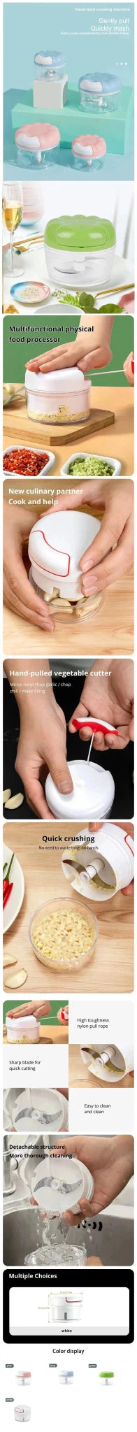 Palm Sized Garlic Grinder Handheld Kitchen Tool For Effortless Prep