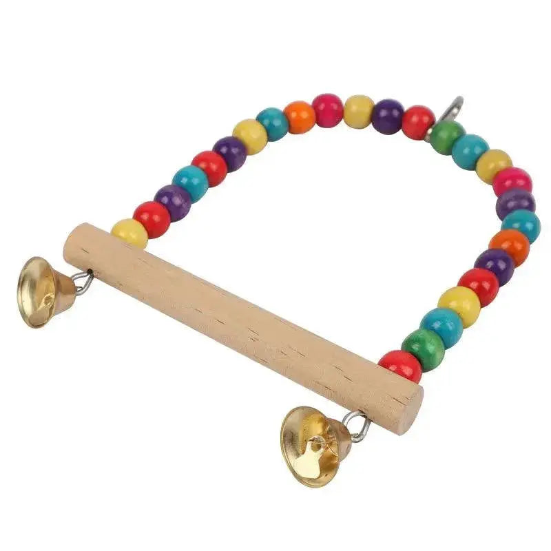 Parrot Swing And Chewing Toy Interactive Bird Cage Kit Set