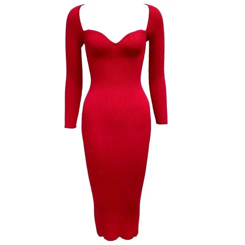 Party Chic Tube Dress Midi For Commuting Fashion Women