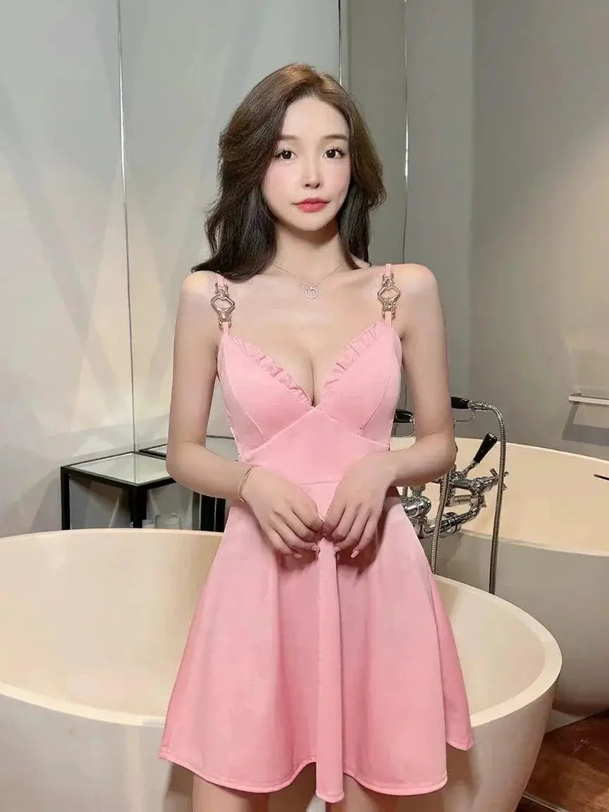 Party Socialite Slip Dress Chic Summer Event Wear Gown