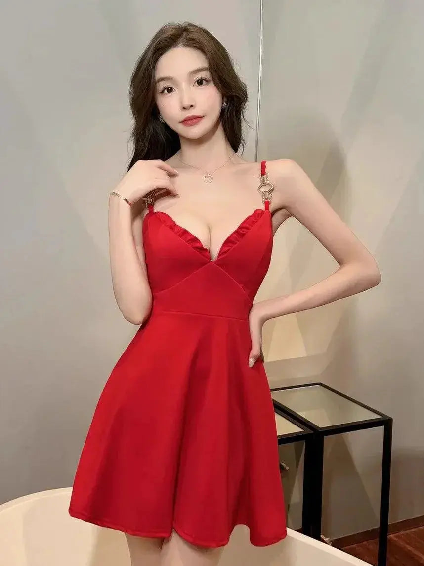 Party Socialite Slip Dress Chic Summer Event Wear Gown