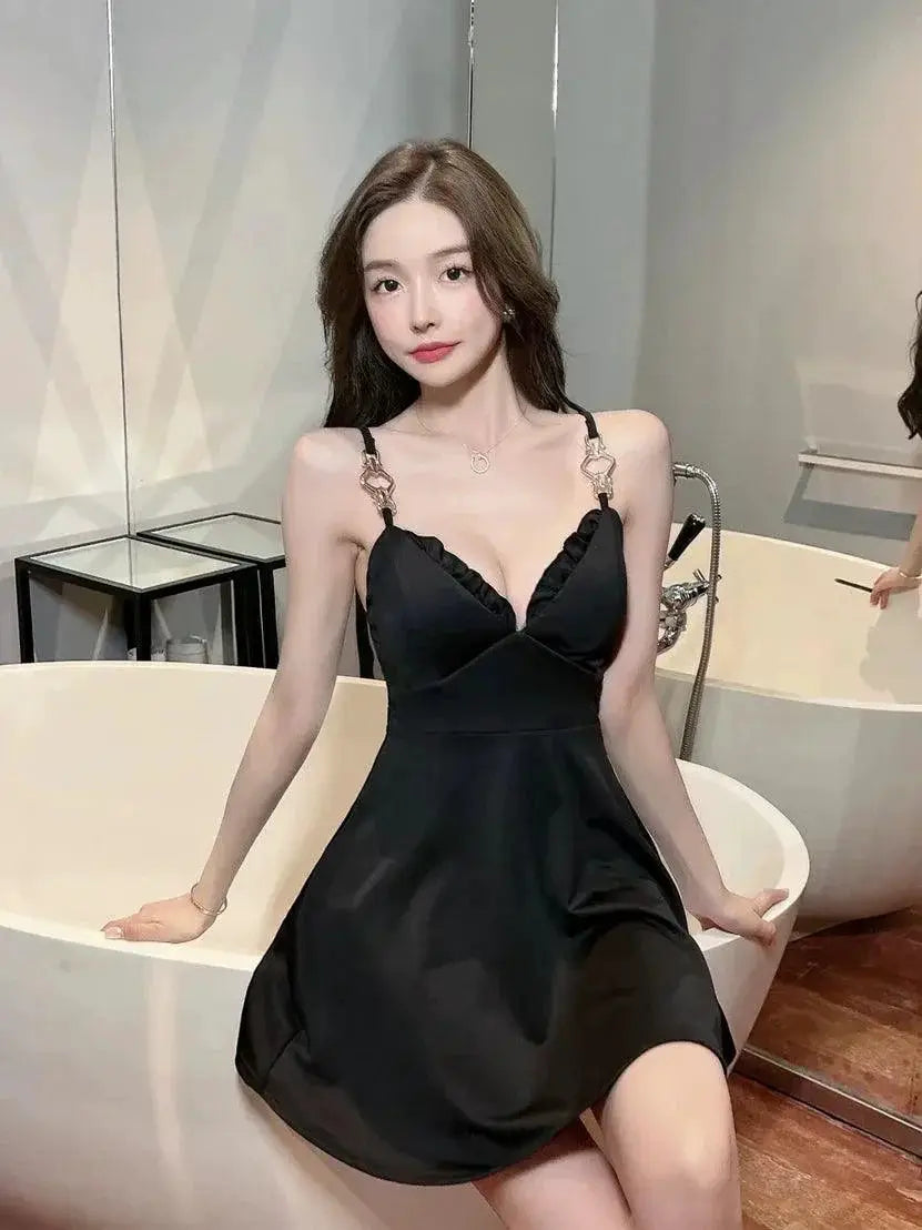 Party Socialite Slip Dress Chic Summer Event Wear Gown