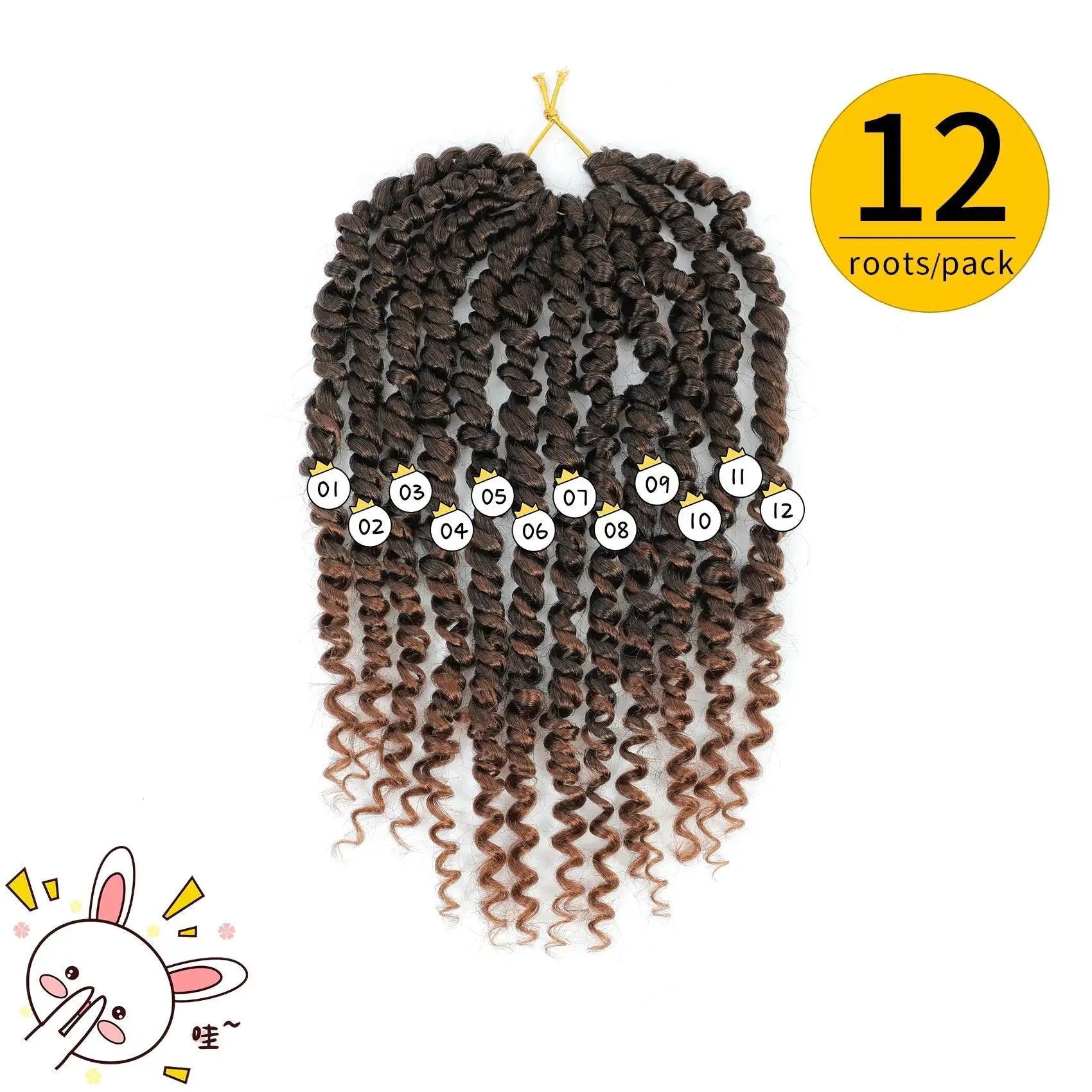 Passion Twist Crochet Hair For Stylish Black Women 8 Packs