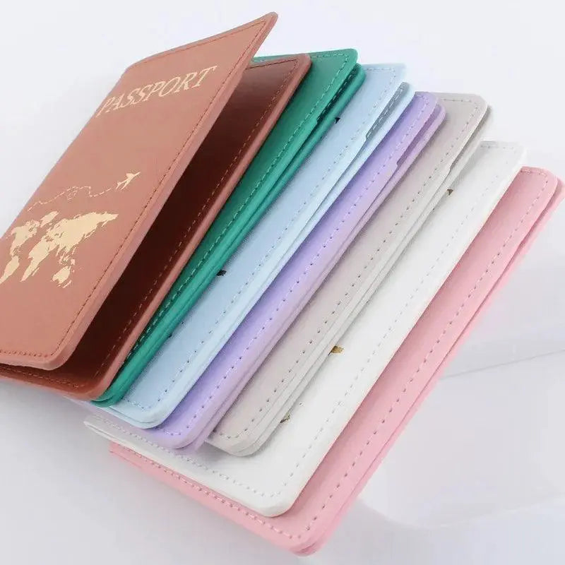 Passport Cover World Themed Travel Holder Gift Elegant