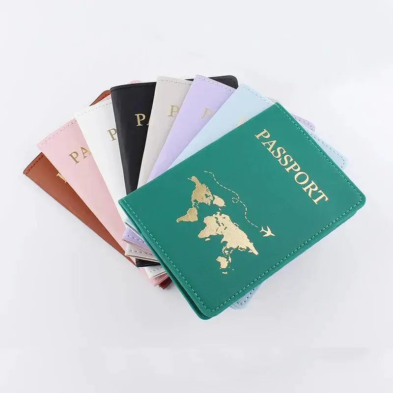 Passport Cover World Themed Travel Holder Gift Elegant