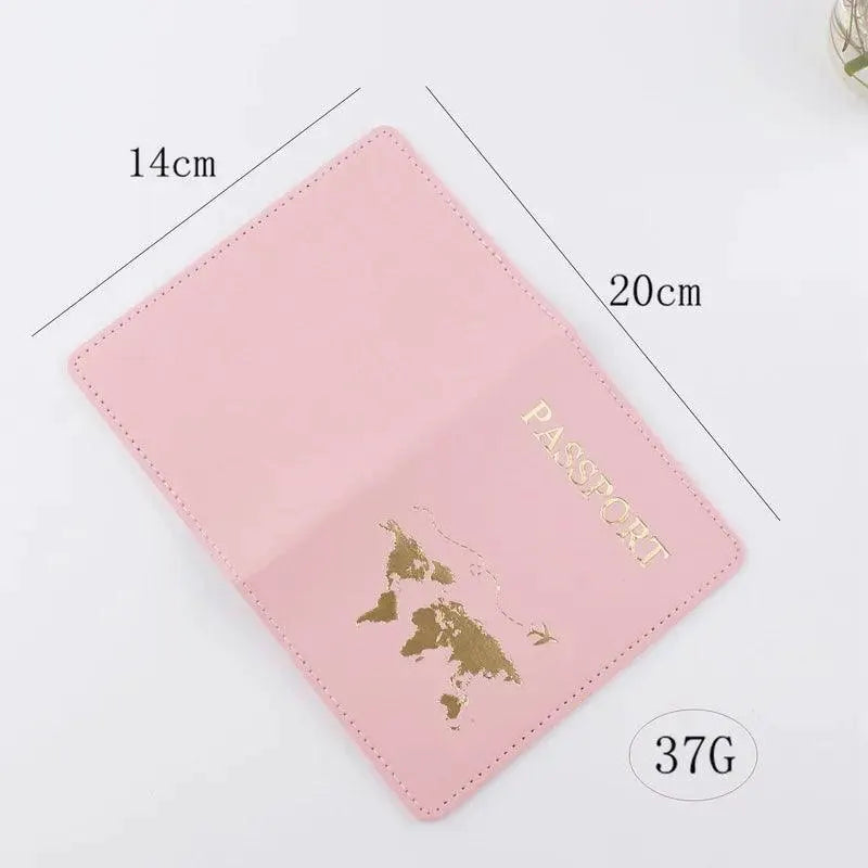 Passport Cover World Themed Travel Holder Gift Elegant