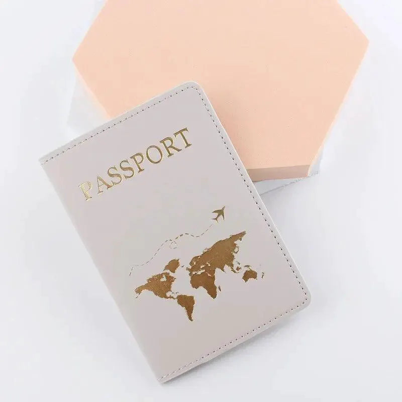 Passport Cover World Themed Travel Holder Gift Elegant