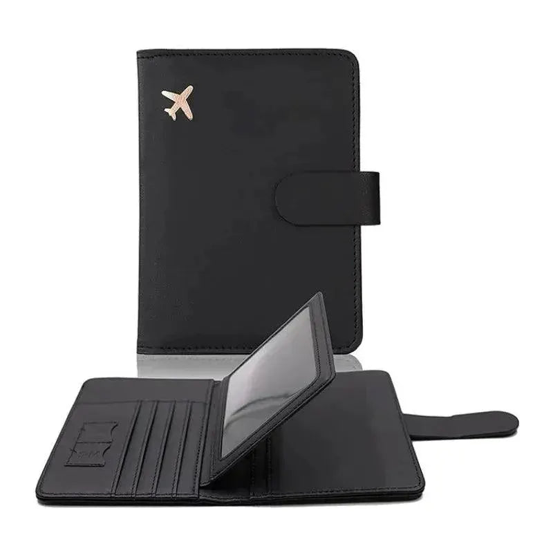 Passport Cover Stylish PU Leather Protector with Card Slot