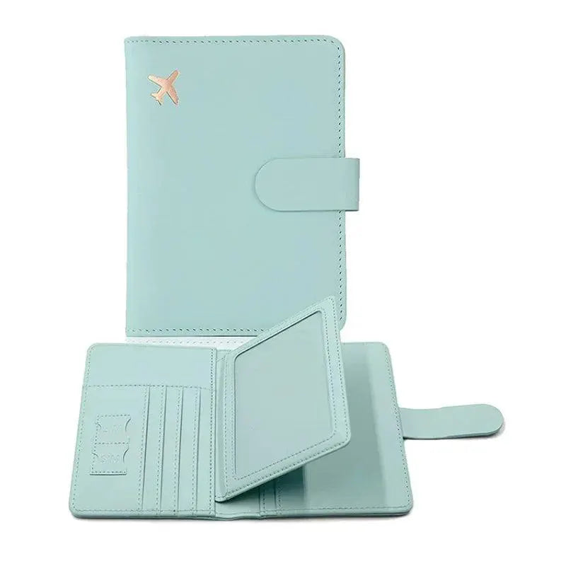 Passport Cover Stylish PU Leather Protector with Card Slot