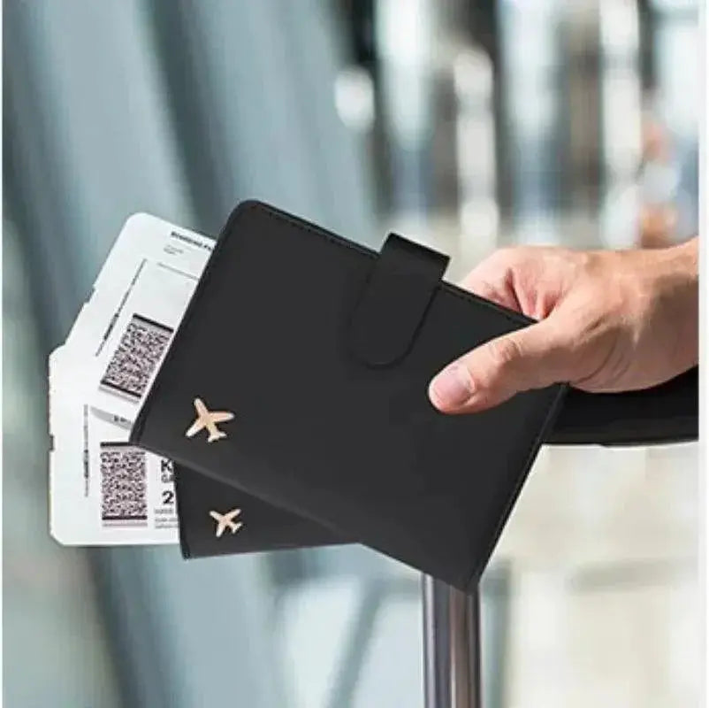 Passport Cover Stylish PU Leather Protector with Card Slot