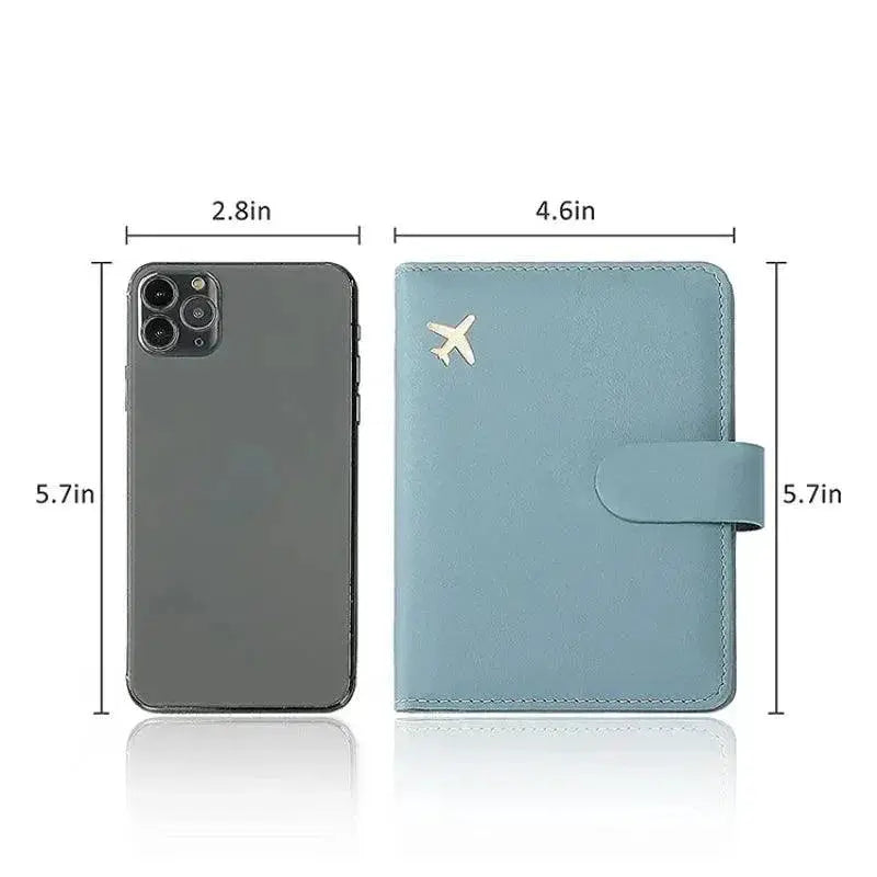 Passport Cover Stylish PU Leather Protector with Card Slot