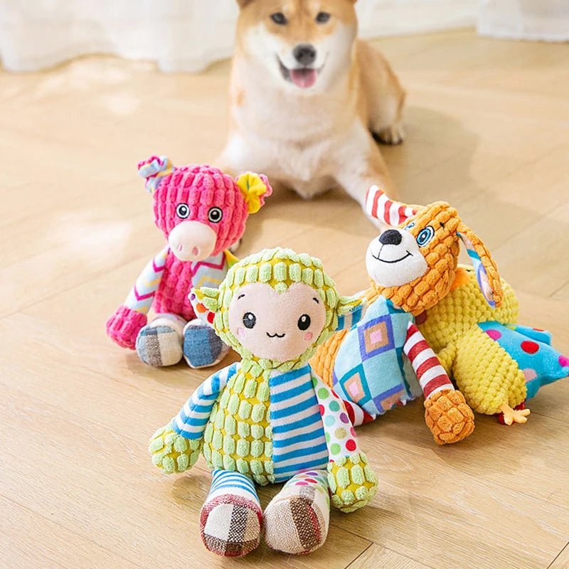 PawGuard Plush Puzzle Toy For Kittens And Dogs - Squeaky Bite Resistant Chew Toy
