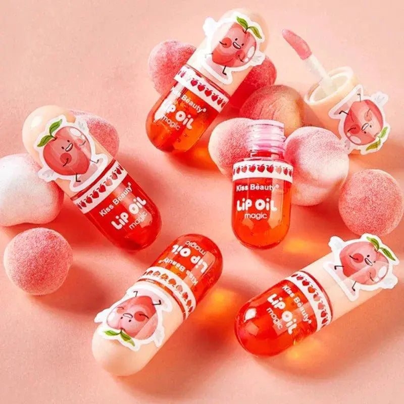 Peachy Lip Gloss Hydrating Oil For Soft Long Lasting Lips