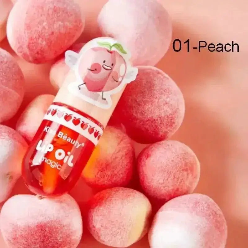 Peachy Lip Gloss Hydrating Oil For Soft Long Lasting Lips