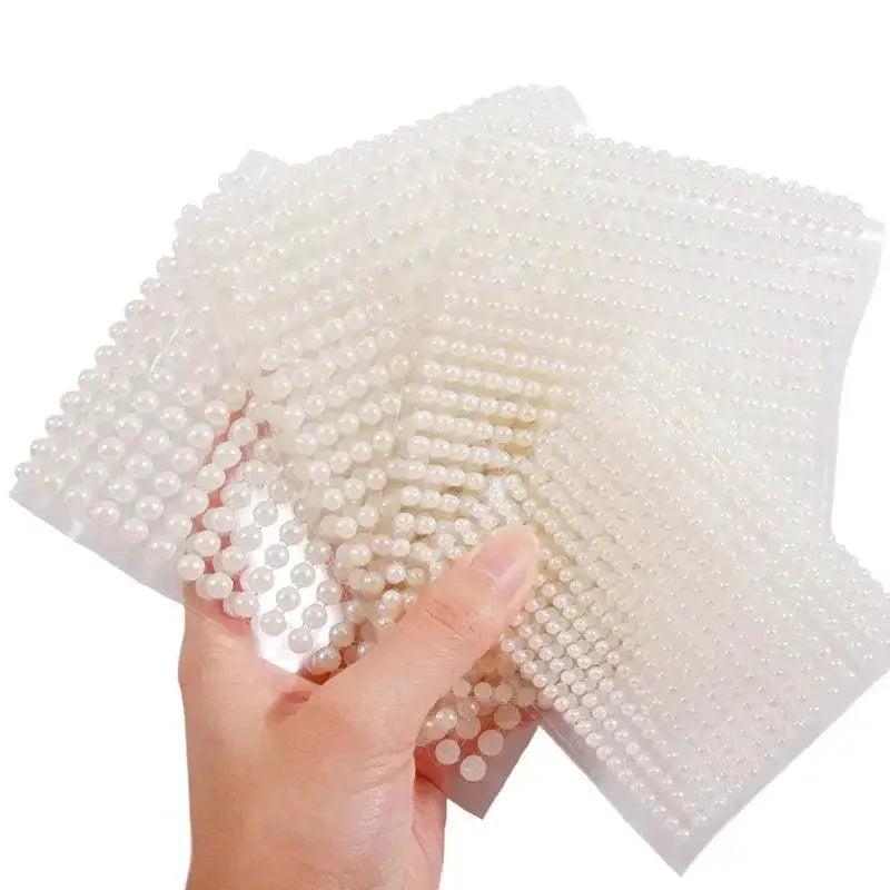 Pearl Face Jewels Eyeshadow Stickers Nail Art Glamour